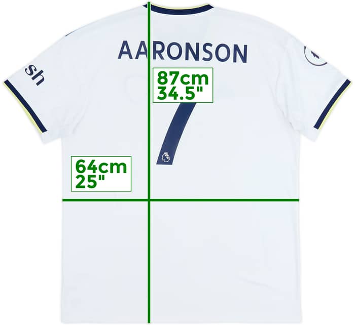 Camiseta de local del Leeds United 2022-23 Aaronson #7 - 10/10 - (XL)