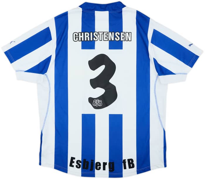 2003-04 Esbjerg Home Shirt Christensen #3 - 7/10 - (XXL)
