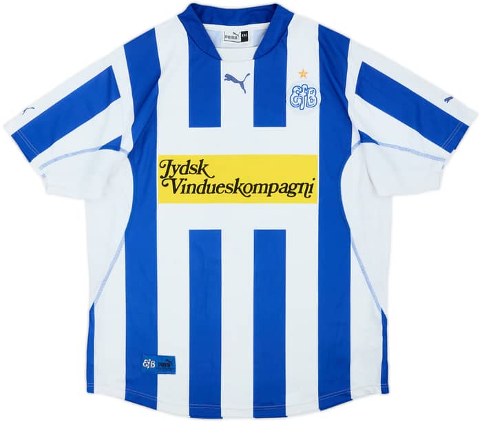 2003-04 Esbjerg Home Shirt Christensen #3 - 7/10 - (XXL)