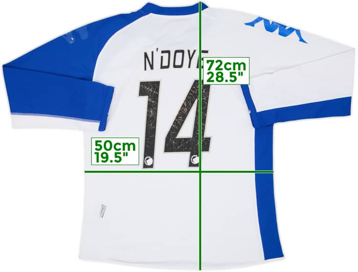 2010-11 FC Copenhagen European Home L/S Shirt N'Doye #14 - 5/10 - (L)