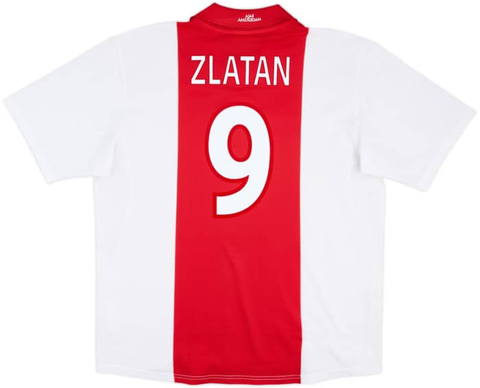 2001-02 Ajax Home Shirt Zlatan #9 - 9/10 - (XL)