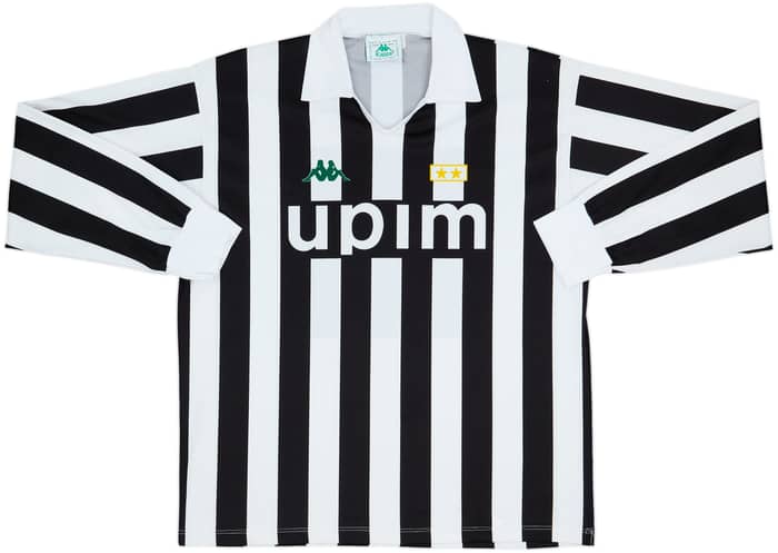 1991-92 Juventus Basic Home L/S Shirt #10 - 9/10 - (XL)