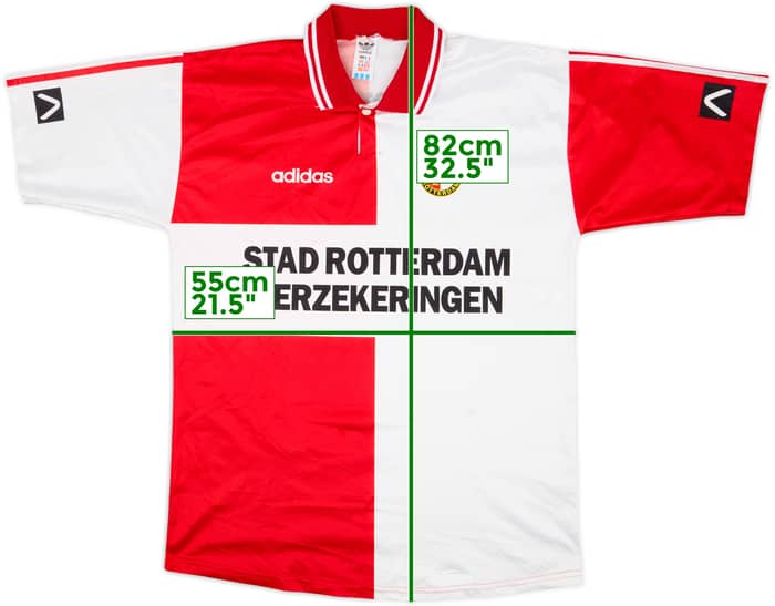 1994-96 Feyenoord Home Shirt - 8/10 - (XL)