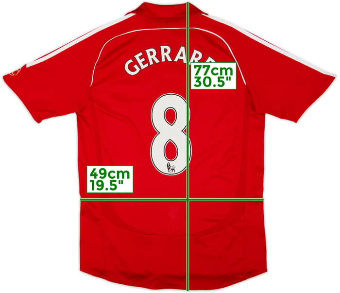 2006-08 Liverpool Local Camiseta Gerrard #8 - 4/10 - (M)