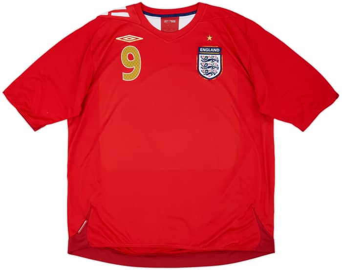 2006-08 England Away Shirt Rooney #9 - 4/10 - (XXL)