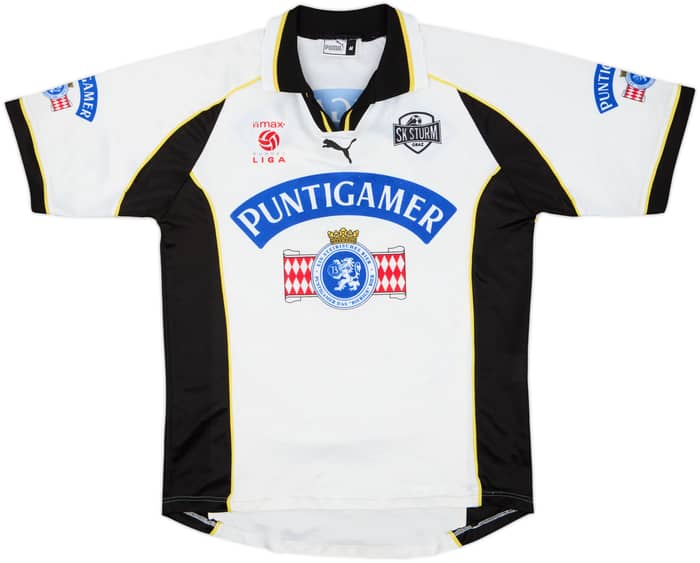 1998-99 Sturm Graz Home Shirt Reinmayr #9 - 6/10 - (M)