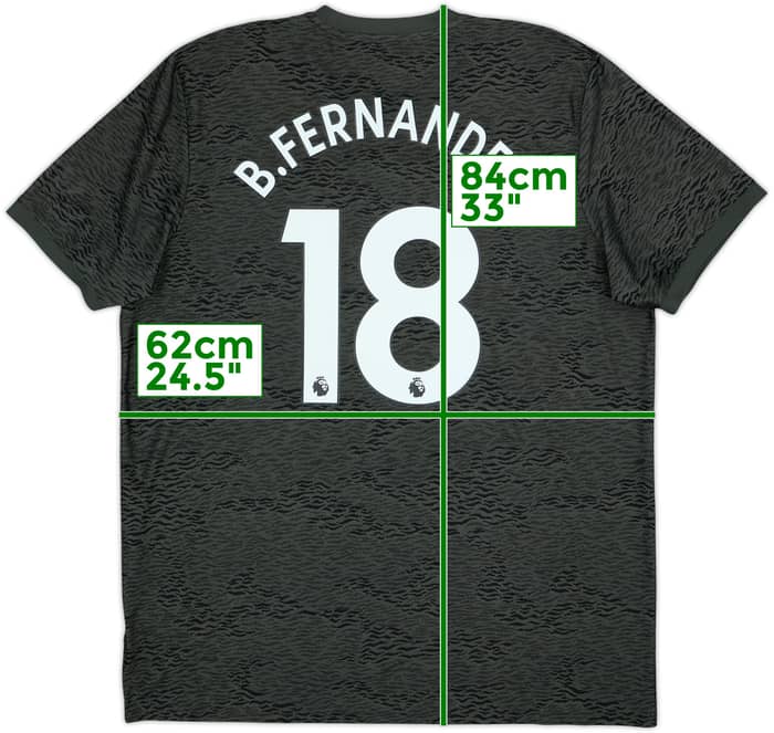 2020-21 Manchester United Away Shirt B.Fernandes #18 - 8/10 - (XXL)