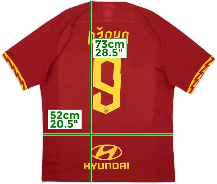 2019-20 Roma Camiseta Local Dzeko #9 - 8/10 - (L)