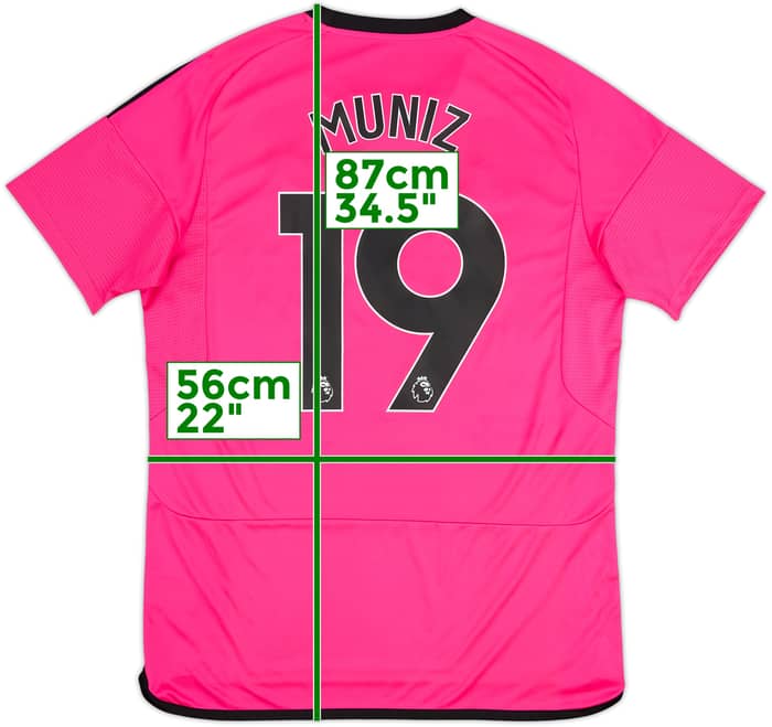 2023-24 Fulham Away Shirt Muniz #19 - 10/10 - (L)