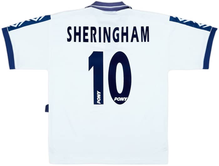1995-97 Tottenham Home Shirt Sheringham #10 - 8/10 - (M)