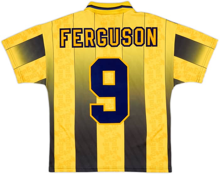 1996-98 Everton Away Shirt Ferguson #9 - 8/10 - (Y)