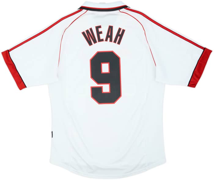 1998-99 AC Milan Away Shirt Weah #9 - 8/10 - (M)