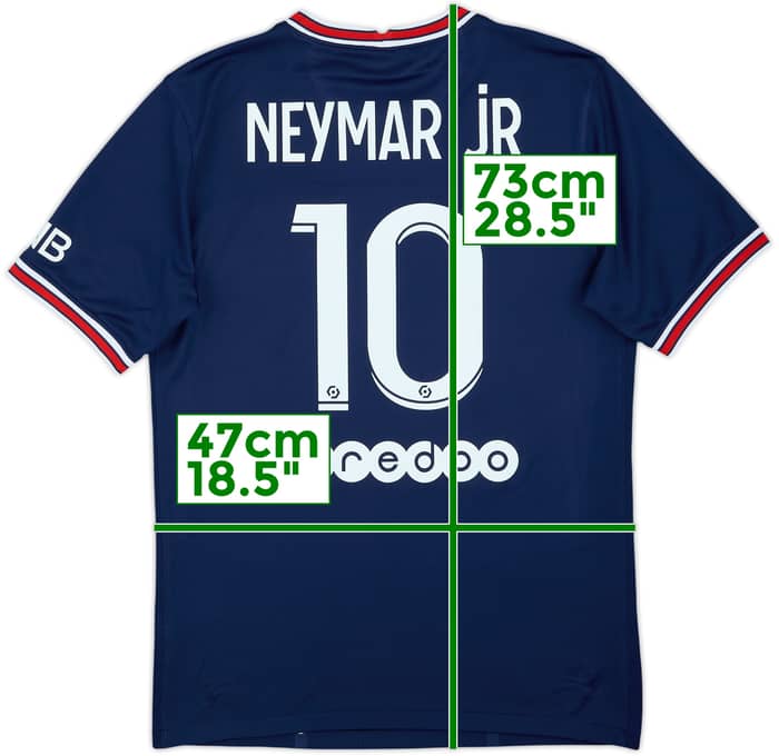 2021-22 Paris Saint-Germain Home Shirt Neymar Jr #10 - 10/10 - (S)