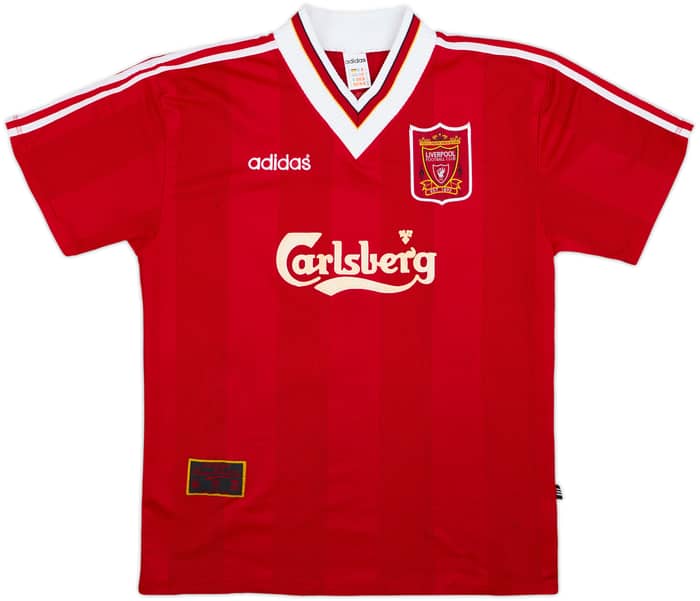 1995-96 Liverpool Home Shirt Barnes #10 - 8/10 - (XL)