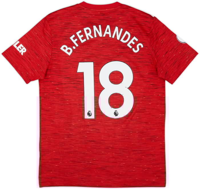 2020-21 Manchester United Home Shirt B.Fernandes #18 - 6/10 - (M)