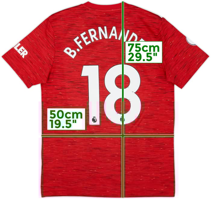 2020-21 Manchester United Home Shirt B.Fernandes #18 - 6/10 - (M)