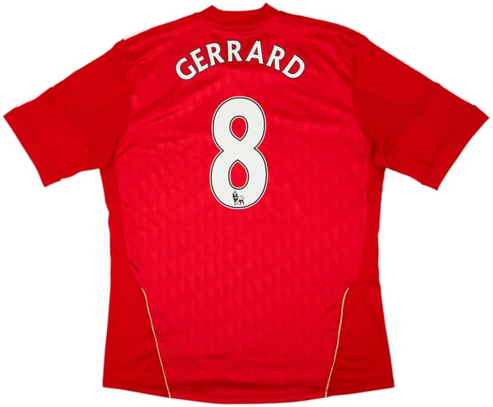 2010-12 Liverpool Camiseta Local Gerrard #8 - 7/10 - (L)