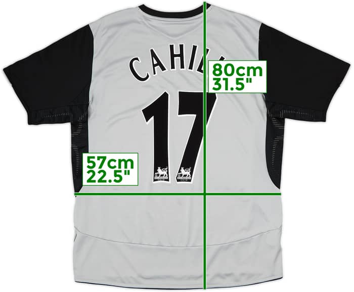 2005-06 Everton Away Shirt Cahill #17 - 7/10 - (XL)