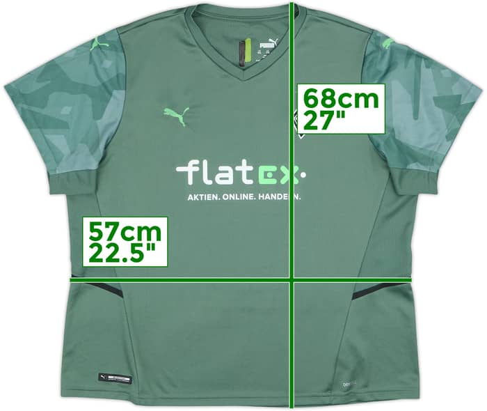 2021-22 Borussia Monchengladbach Away Shirt - 9/10 - (Women's XXL)