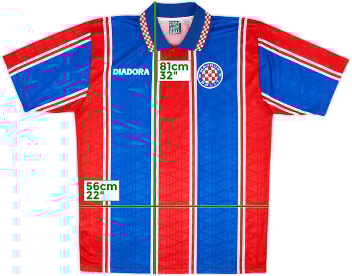 Camiseta de visitante del Hajduk Split 1997-98 - 9/10 - (XL)