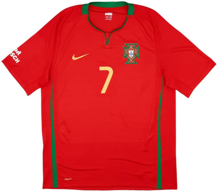 2008-10 Portugal Home Shirt Ronaldo #7 - 9/10 - (L)