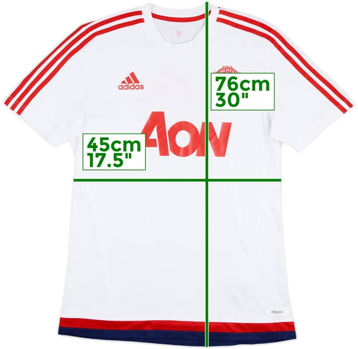 2015-16 Manchester United adidas Training Shirt - 7/10 - (M)