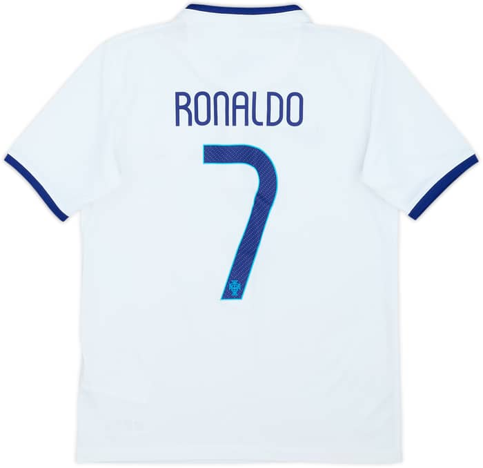 2014-15 Portugal Away Shirt Ronaldo #9 - 8/10 - (M.Boys)