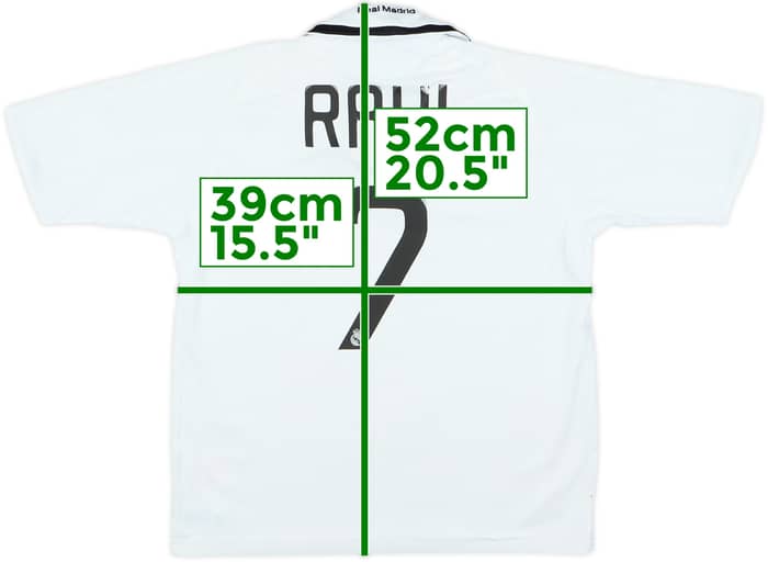 2008-09 Real Madrid Home Shirt Raul #7 - 6/10 - (6-8 Years)