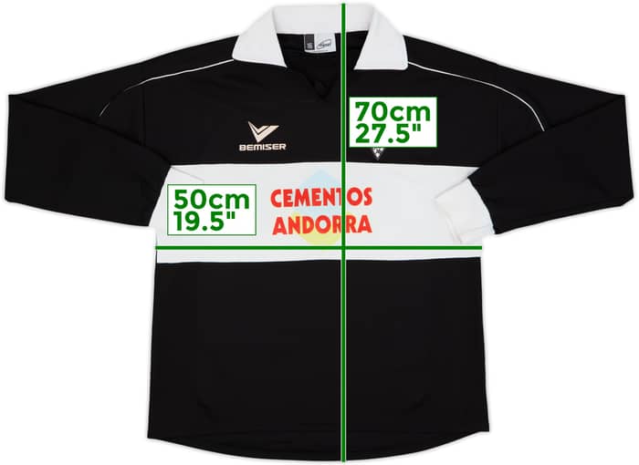 Camiseta de visitante L/S del Andorra CF 2000s #7 - 8/10 - (M)