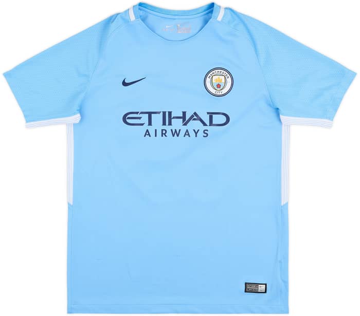 2017-18 Manchester City Home Shirt Sane #19 - 7/10 - (XL.Boys)