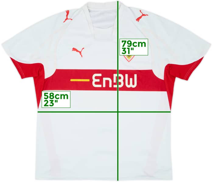 2007-08 Stuttgart Camiseta Local - 7/10 - (XL)