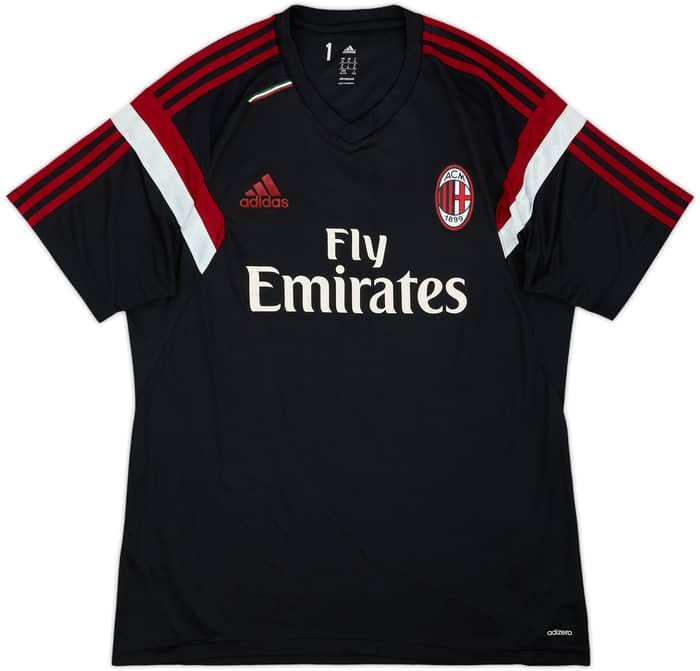 2014-15 AC Milan Player Issue adidas Training Shirt #1 - 6/10 - (XL)