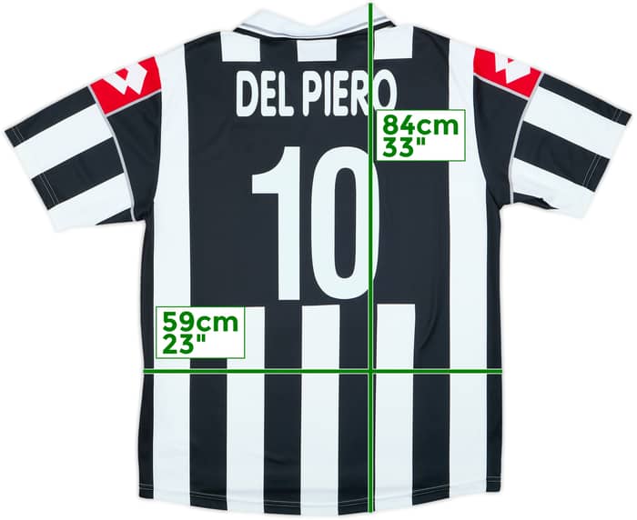 2000-01 Juventus Home Shirt Del Piero #10 - 9/10 - (XL)