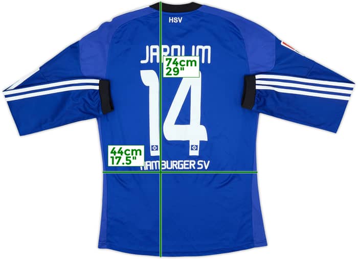 2010-11 Hamburg Player Issue Away L/S Shirt Jarolim #14 - 10/10 - (M)