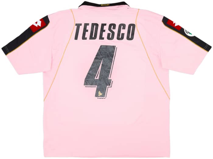 2009-10 Palermo Home Shirt Tedesco #4 - 5/10 - (L)
