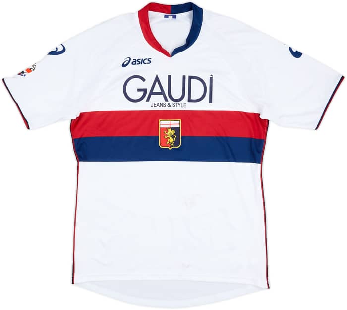 2009-10 Genoa Match Issue Away Shirt Biava #25
