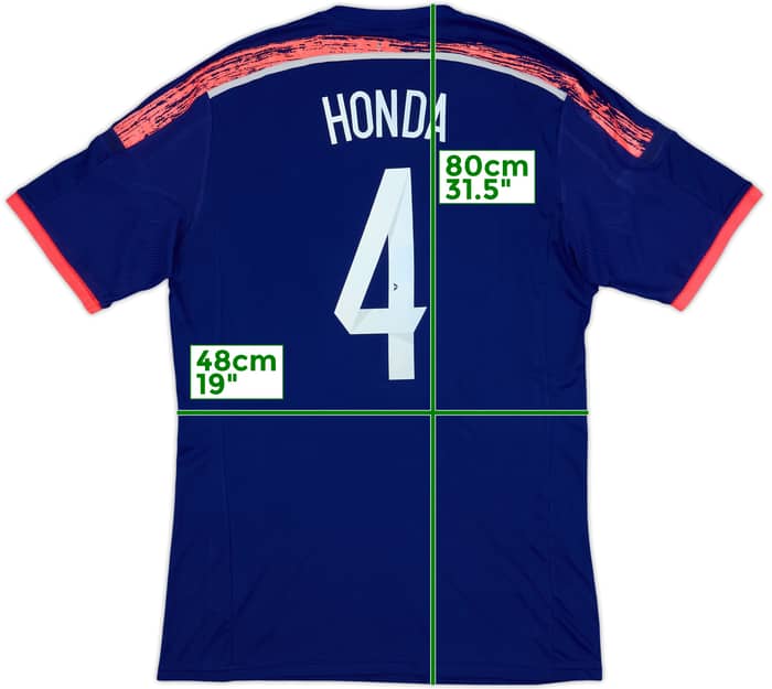 2013-15 Japan Authentic Home Shirt Honda #4 - 8/10 - (L)