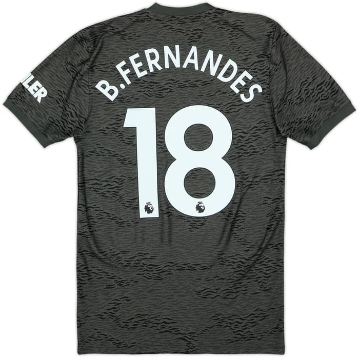 2020-21 Manchester United Away Shirt B.Fernandes #18 - 10/10 - (XS)