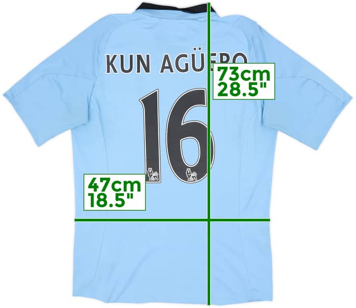 Camiseta de local del Manchester City 2012-13 Kun Aguero #16 - 5/10 - (M)