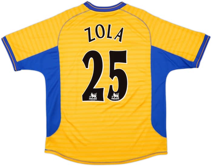 2000-01 Chelsea Away Shirt Zola #25 - 8/10 - (XL)