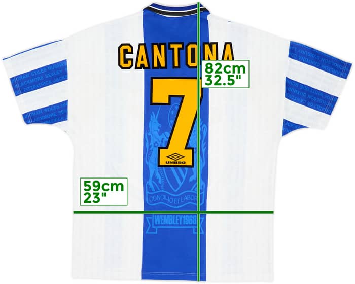 1994-96 Manchester United Third Shirt Cantona #7 - 9/10 - (XL)
