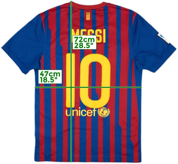 2011-12 Barcelona Local Camiseta Messi #10 - 8/10 - (S)
