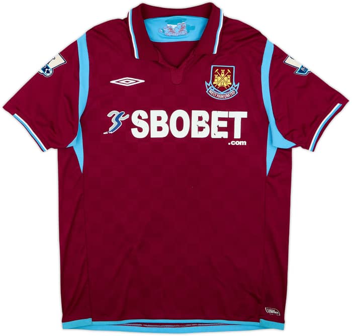 2009-10 West Ham Home Shirt Noble #16 - 6/10 - (M)