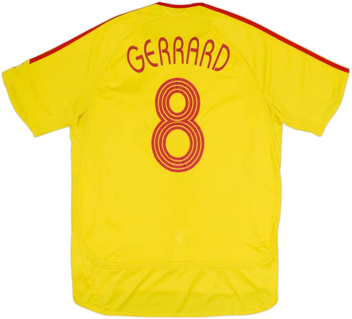 2006-07 Liverpool Away Shirt Gerrard #8 - 7/10 - (L)
