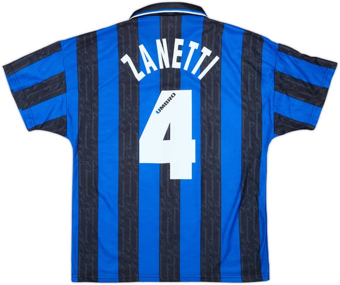 1996-97 Inter Milan Home Shirt Zanetti #4 - 6/10 - (M)