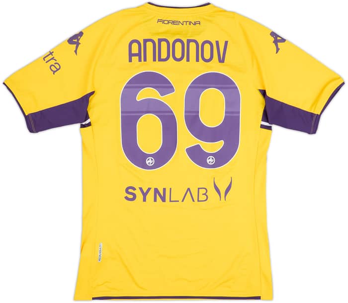 Camiseta de la tercera equipación/portero de Fiorentina 2021-22 Andonov #69 - 8/10 - (XL)