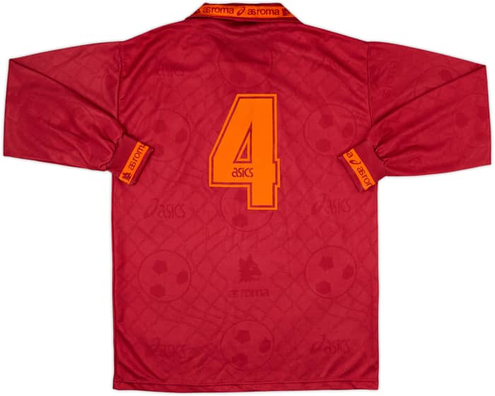 1994-95 Roma Match Issue Home L/S Shirt #4