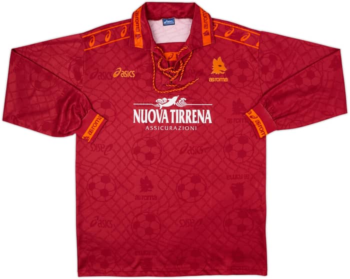 1994-95 Roma Home L/S Shirt #11 - 7/10 - (XL)