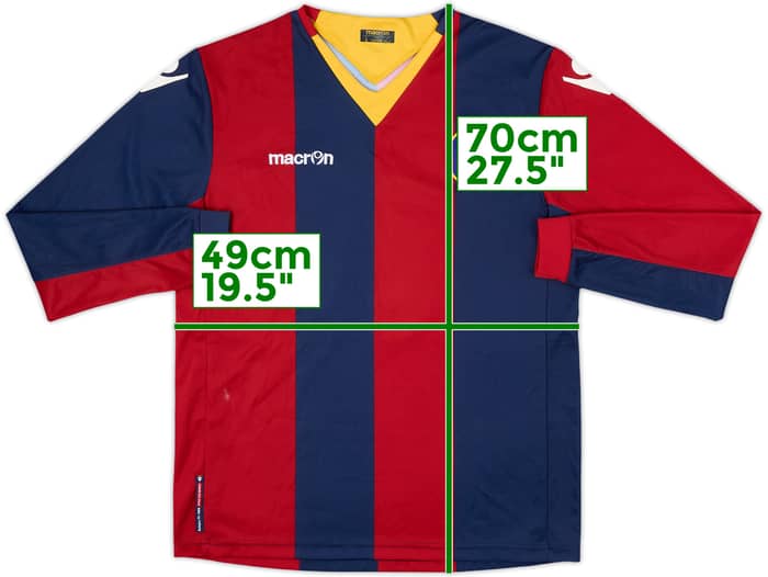 2011-12 Bologna Youth Match Issue Home L/S Shirt #11