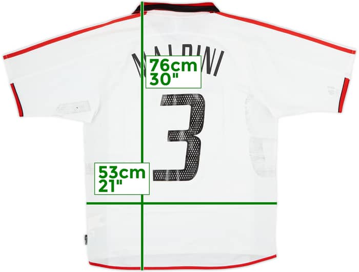 2003-04 AC Milan Away Shirt Maldini #3 - 4/10 - (M)